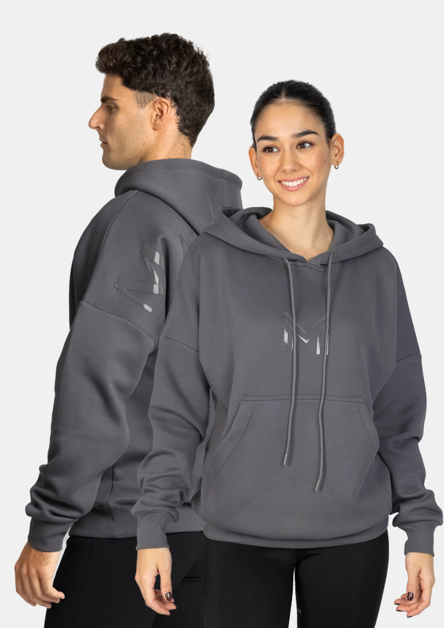 ICON OVERSIZED HOODIE GRAPHITE
