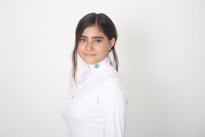 THE BIT CAMISA ML (White&Green)