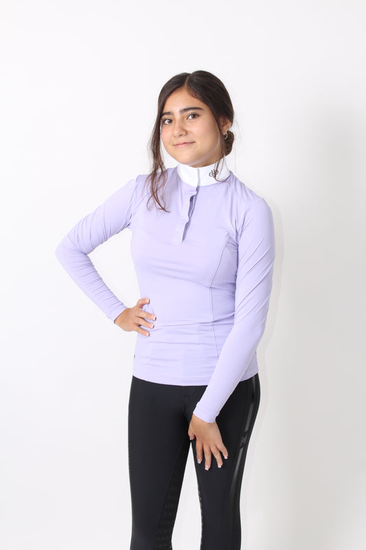 THE BIT CAMISA ML (Lavanda&Grey)