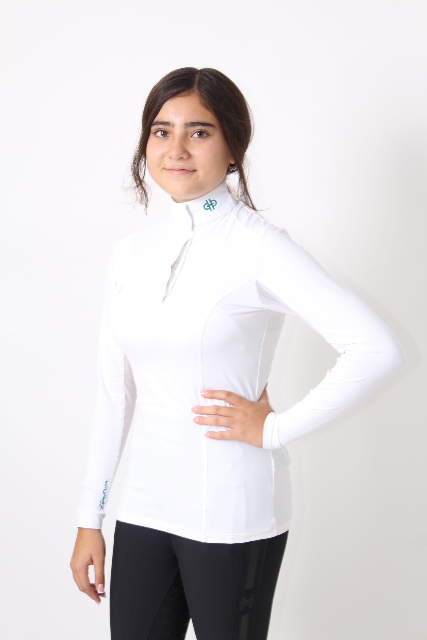 THE BIT CAMISA ML (White&Green)