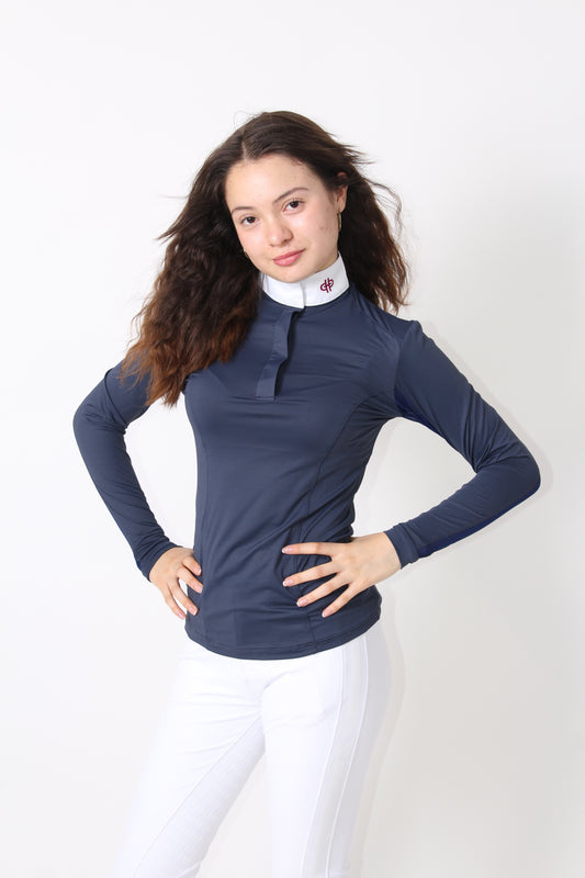 THE BIT CAMISA ML (Navy&Cherry)