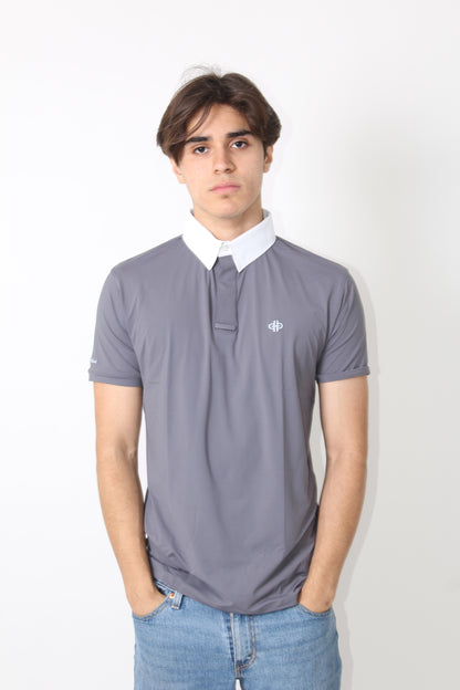THE BIT CAMISA MC (Grey&Blue)