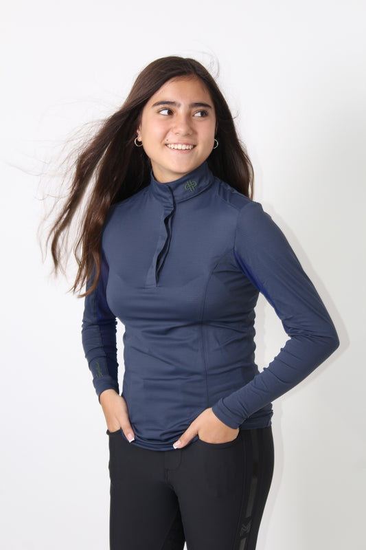 THE BIT CAMISA ML (Navy&Grey) Trainning