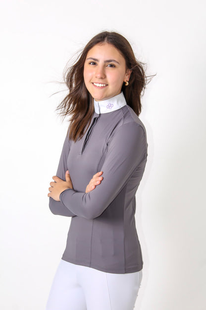 THE BIT CAMISA ML (Grey & Lavanda)